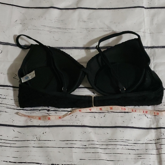 La Vie en Rose Push up Black Bikini Top Size M - Picture 6 of 6